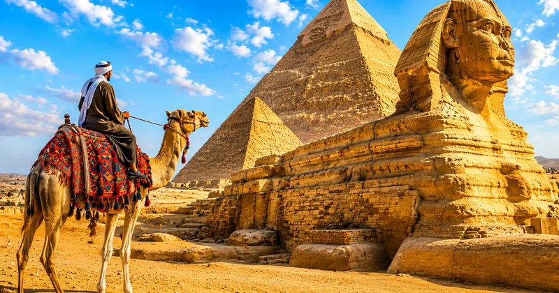 جولة خاصة في الأهرامات مع ركوب الجمل